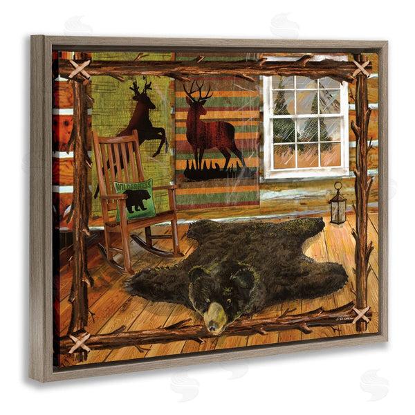 Stupell Industries Ed Wargo | Rustic Cabin With Border