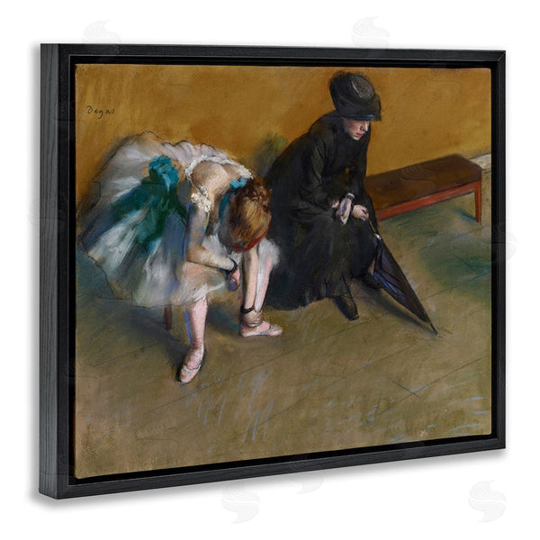 Stupell Industries Edgar Degas | Waiting Classical Ballet Painting
