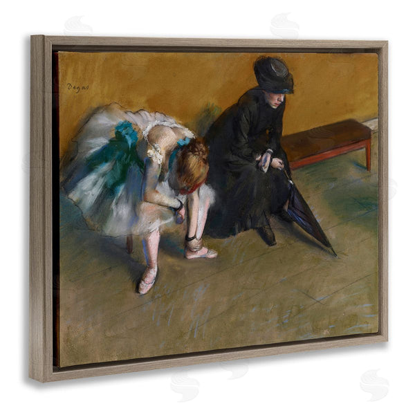 Stupell Industries Edgar Degas | Waiting Classical Ballet Painting