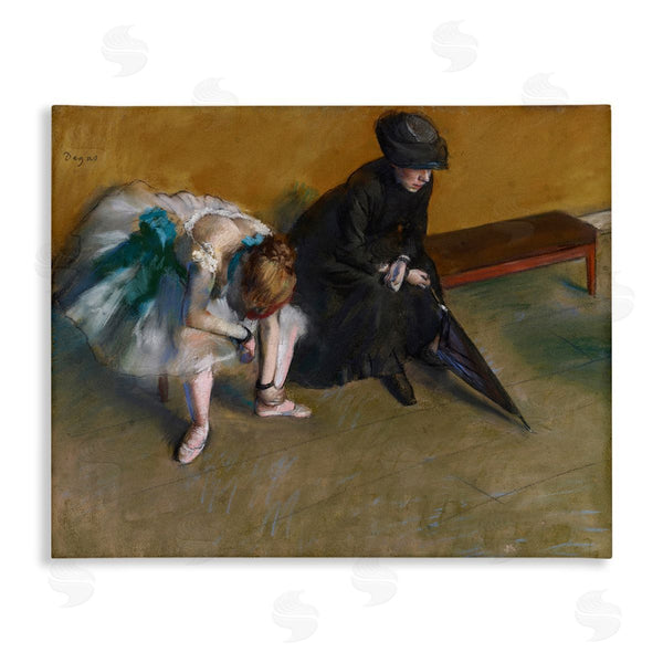 stupell industries Edgar Degas | Waiting Classical Ballet Painting
