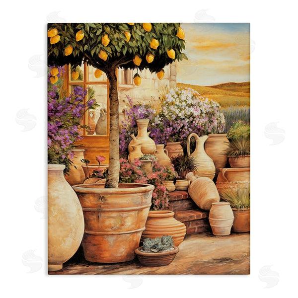 stupell industries Eduardo | Lemon Tree on Patio Wall Art