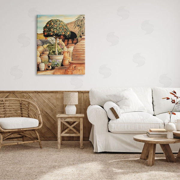 Stupell Industries Eduardo | Orange Tree & Pottery Scene Wall Art