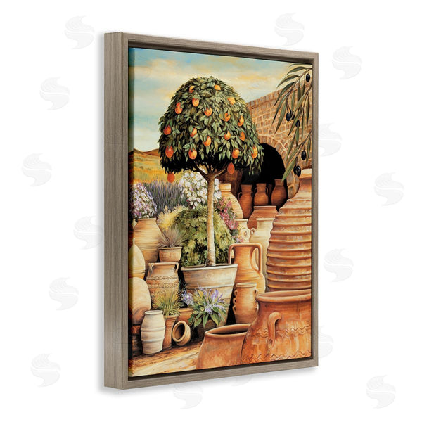 Stupell Industries Eduardo | Orange Tree & Pottery Scene Wall Art