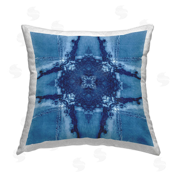 Stupell Industries El Perkin | Blue Geometric Shapes Printed Throw Pillow