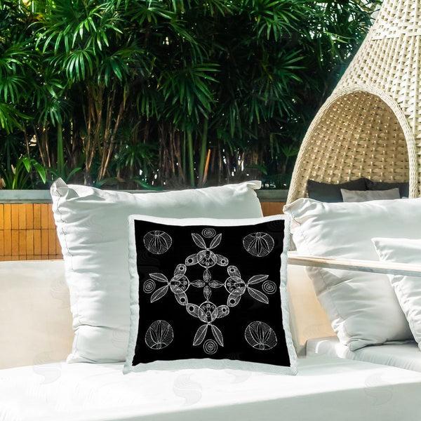 Stupell Industries El Perkin | Circular Symmetry Elementals Throw Pillow