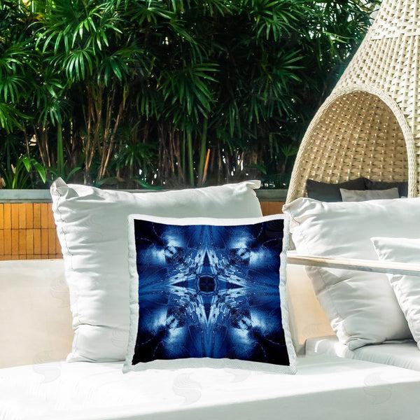 Stupell Industries El Perkin | Dark Mirrored Mosaic Printed Throw Pillow