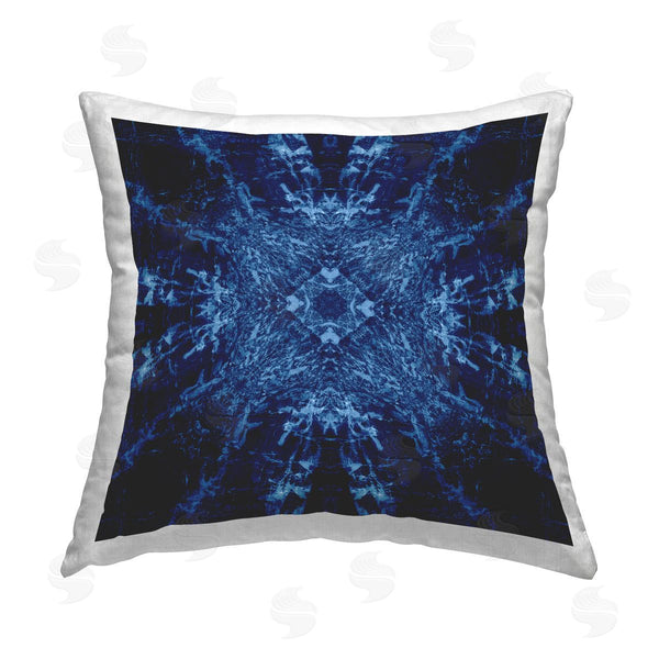 stupell industries El Perkin | Dark Tie Dye Style Printed Throw Pillow