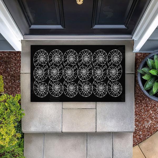 Stupell Industries El Perkin | Elemental Spiral Shells Non-Woven Door Mat