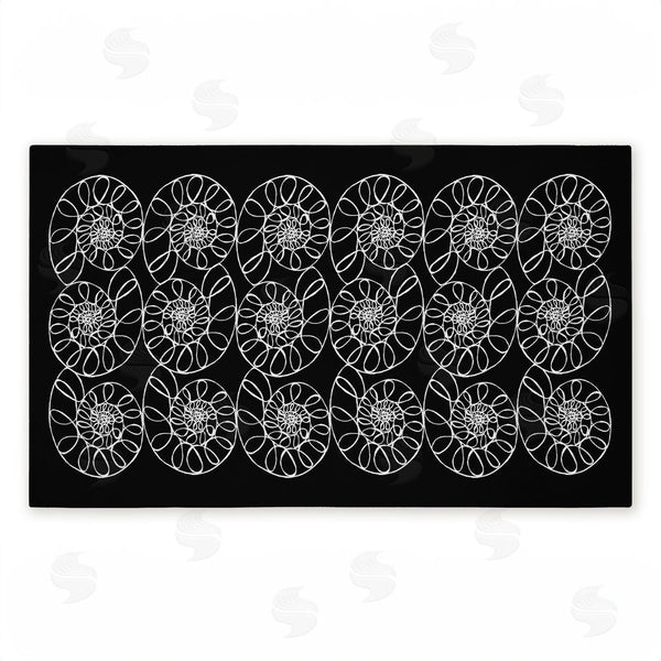 stupell industries El Perkin | Elemental Spiral Shells Non-Woven Door Mat