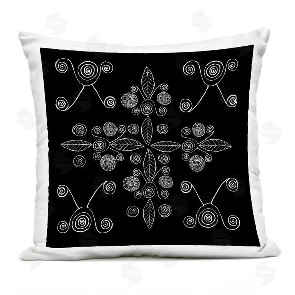 Stupell Industries El Perkin | Geometrics & Leaf Fractals Throw Pillow