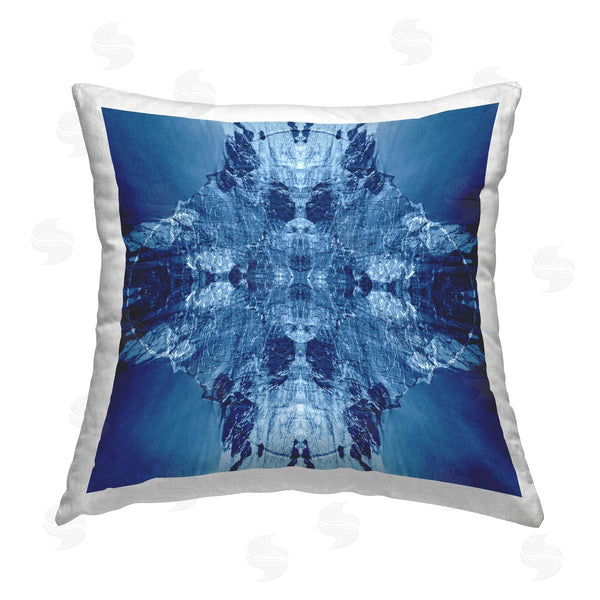 stupell industries El Perkin | Mirrored Symmetry Pattern Printed Throw Pillow