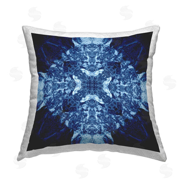 Stupell Industries El Perkin | Mosaic Pattern On Blue Printed Throw Pillow