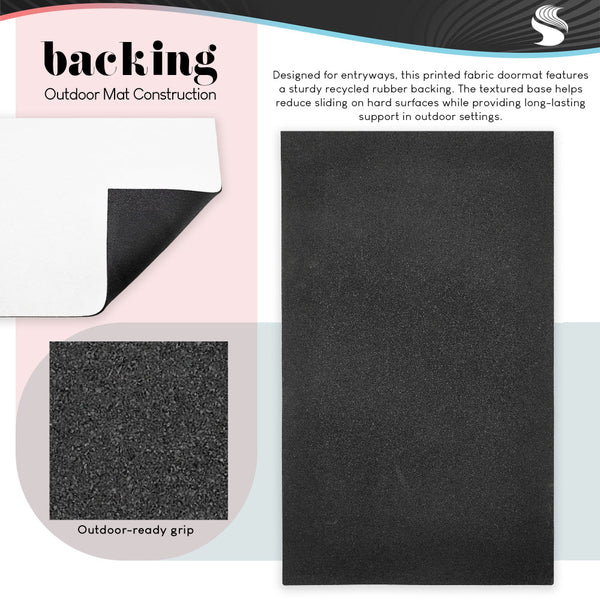 Stupell Industries El Perkin | Patterned Elemental Shapes Non-Woven Door Mat