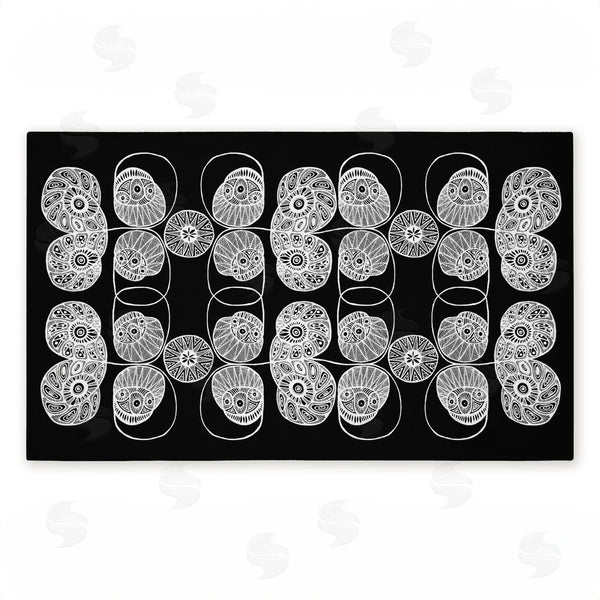 stupell industries El Perkin | Patterned Elemental Shapes Non-Woven Door Mat