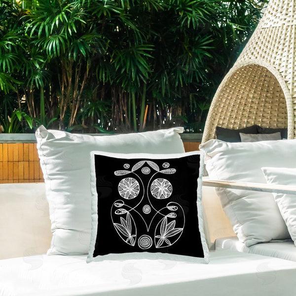 Stupell Industries El Perkin | Swirling Elementals Contour Throw Pillow