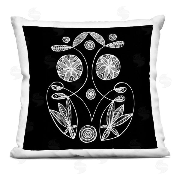 stupell industries El Perkin | Swirling Elementals Contour Throw Pillow