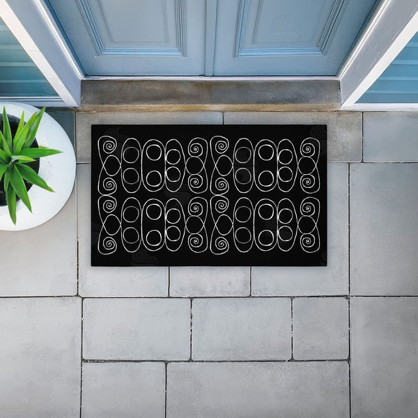 Stupell Industries El Perkin | Swirling Spiral Elementals Non-Woven Door Mat
