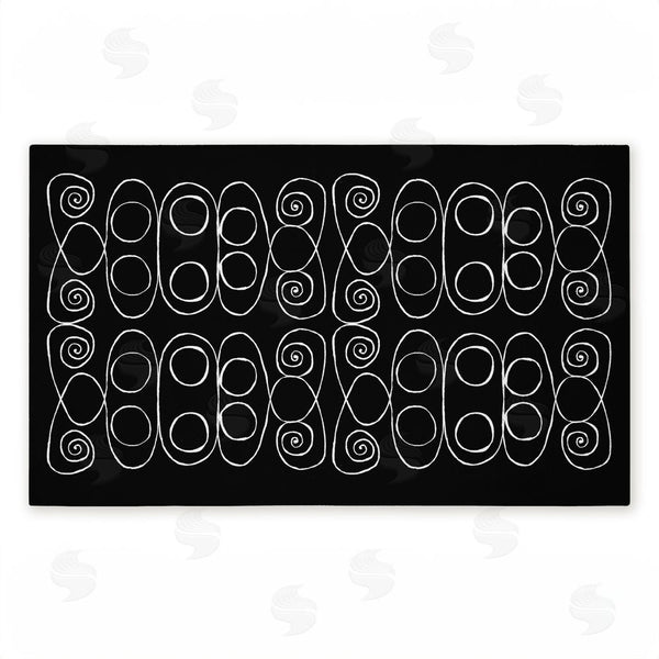 stupell industries El Perkin | Swirling Spiral Elementals Non-Woven Door Mat