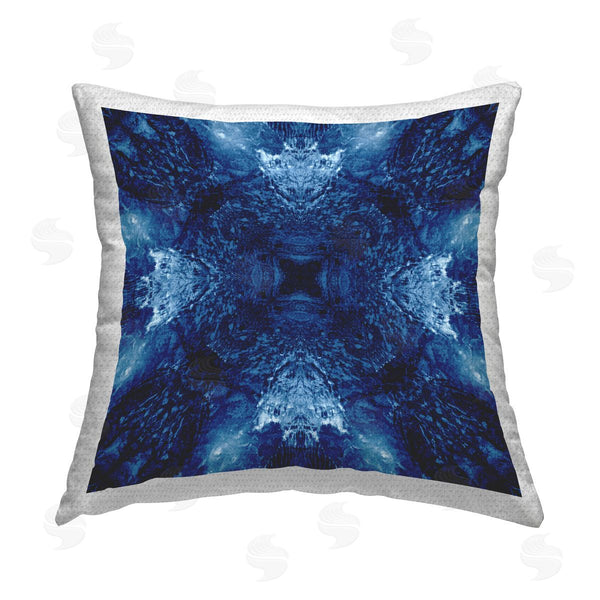 Stupell Industries El Perkin | Symmetrical Tie Dye Pattern Printed Throw Pillow