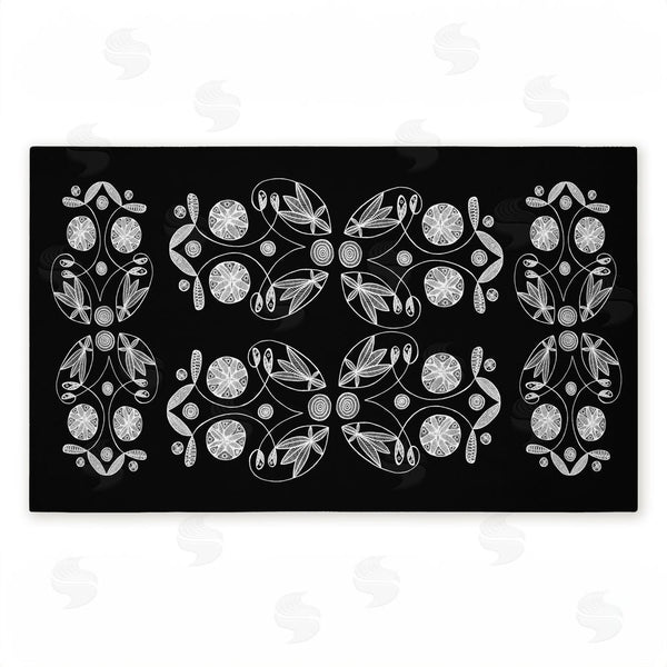 stupell industries El Perkin | Varied Round Fractals Non-Woven Door Mat