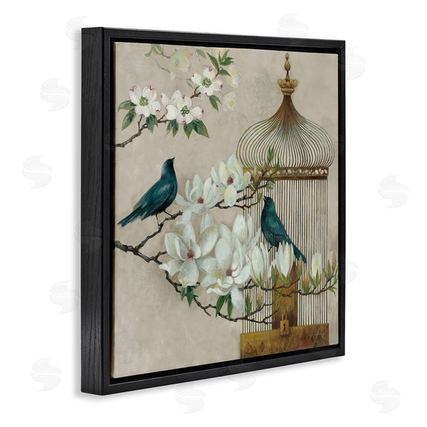 Stupell Industries Elaine Vollherbst-Lane | Floral Bluebird Menagerie