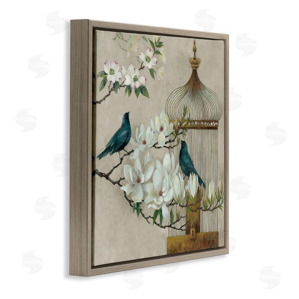 Stupell Industries Elaine Vollherbst-Lane | Floral Bluebird Menagerie