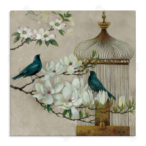 stupell industries Elaine Vollherbst-Lane | Floral Bluebird Menagerie