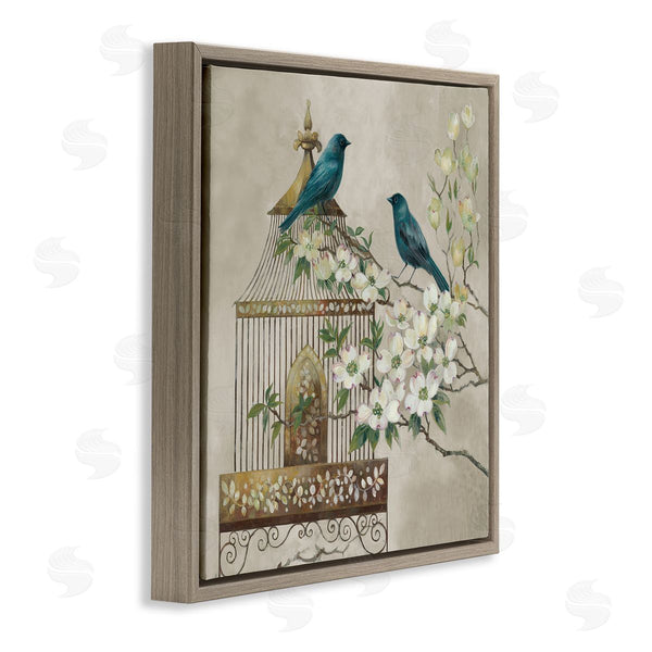 Stupell Industries Elaine Vollherbst-Lane | Neutral Birdcage Menagerie