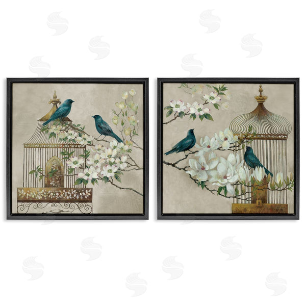 Stupell Industries Elaine Vollherbst-Lane | Spring Bluebirds Menagerie