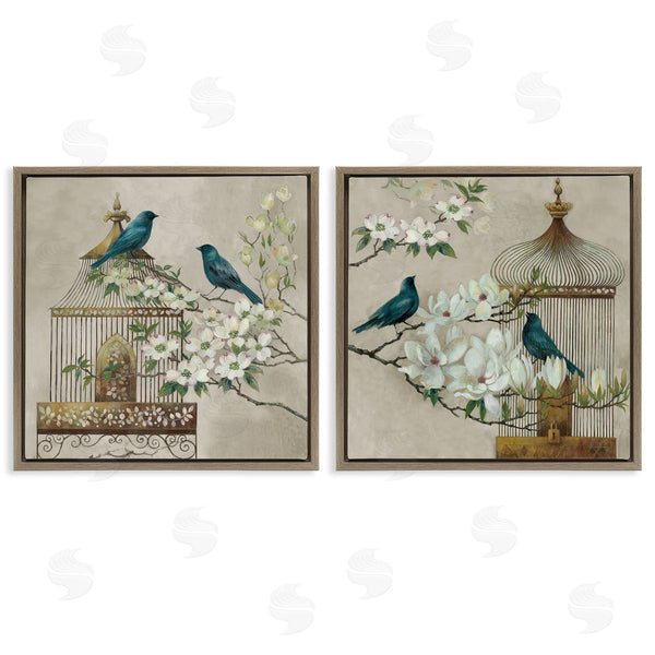 Stupell Industries Elaine Vollherbst-Lane | Spring Bluebirds Menagerie