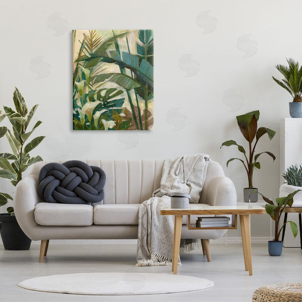 Stupell Industries Elaine Vollherbst-Lane | Tropical Jungle Plant Leaves Wall Art