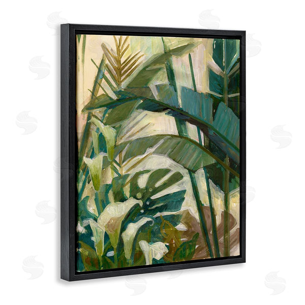 Stupell Industries Elaine Vollherbst-Lane | Tropical Jungle Plant Leaves Wall Art