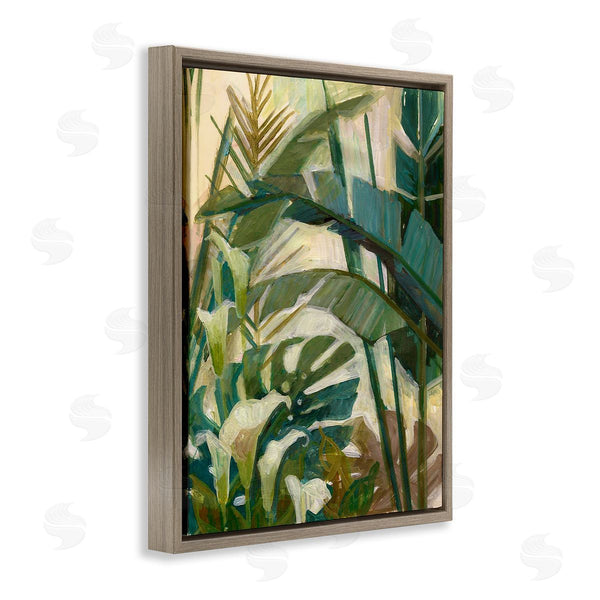 Stupell Industries Elaine Vollherbst-Lane | Tropical Jungle Plant Leaves Wall Art