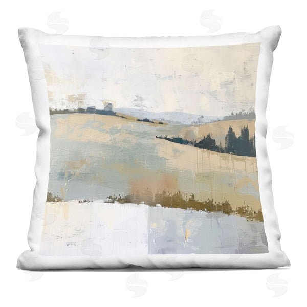 stupell industries Elara Yasna | Abstract Hillside Slope Printed Throw Pillow