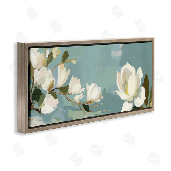 Stupell Industries Elara Yasna | Aquamarine Magnolia Blossoms Wall Art