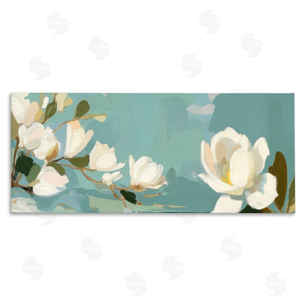 stupell industries Elara Yasna | Aquamarine Magnolia Blossoms Wall Art