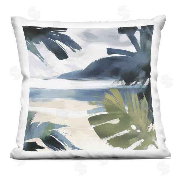 stupell industries Elara Yasna | Beachy Tropical Vibes Printed Throw Pillow