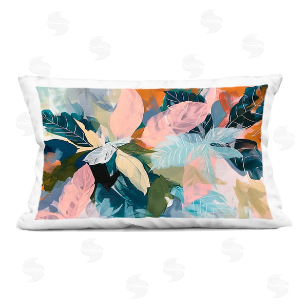 stupell industries Elara Yasna | Bright Tropical Oasis Leaves Printed Throw Pillow
