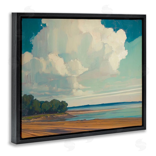 Stupell Industries Elara Yasna | Clouds Over Extensive Beach