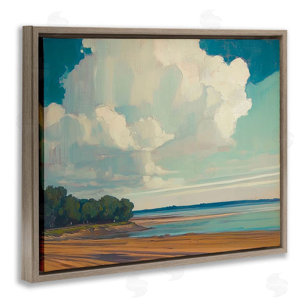 Stupell Industries Elara Yasna | Clouds Over Extensive Beach