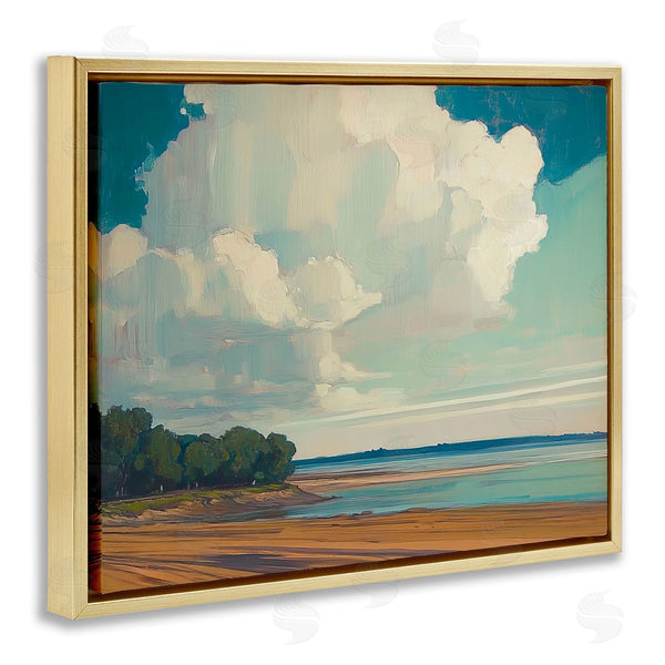 Stupell Industries Elara Yasna | Clouds Over Extensive Beach