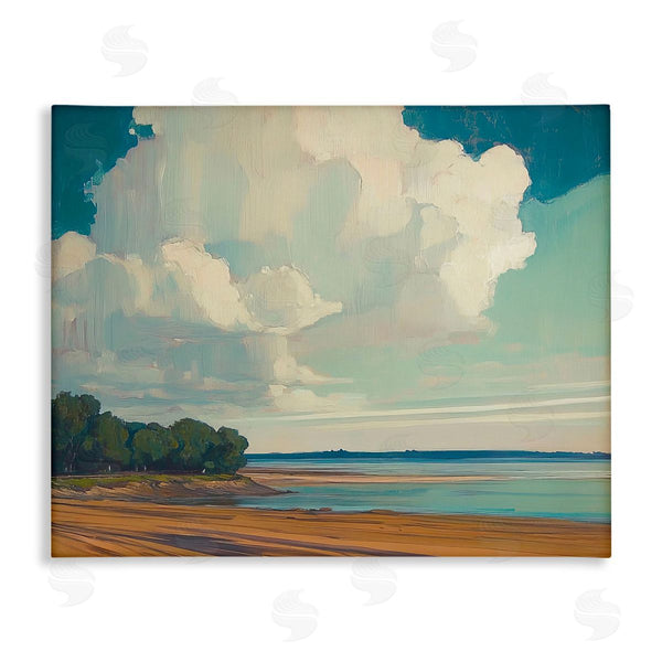 stupell industries Elara Yasna | Clouds over Extensive Beach