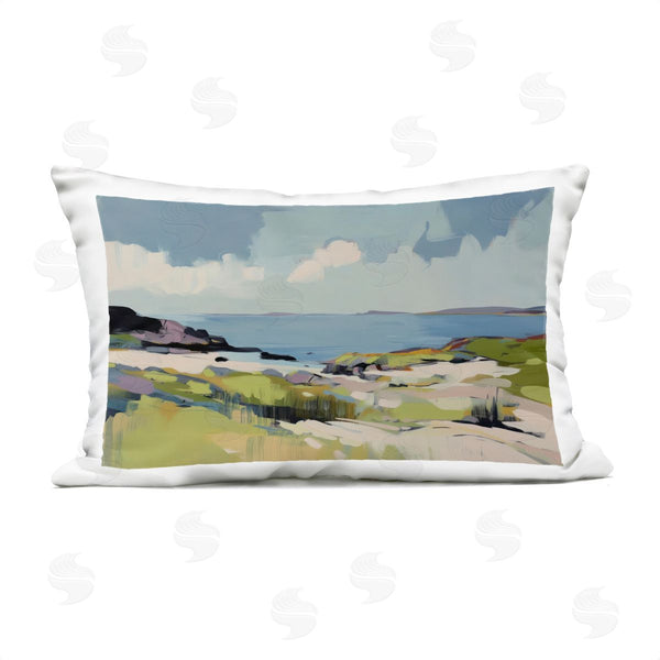 Stupell Industries Elara Yasna | Coastal Green Breeze Printed Throw Pillow