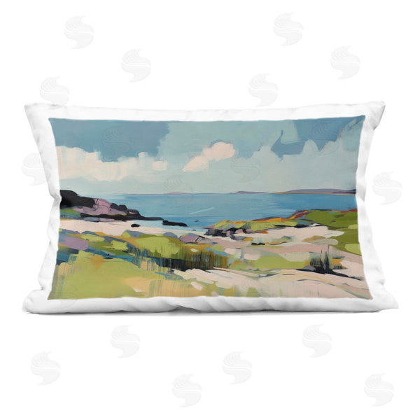 stupell industries Elara Yasna | Coastal Green Breeze Printed Throw Pillow