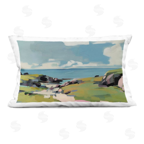 stupell industries Elara Yasna | Green Bay Breeze Printed Throw Pillow