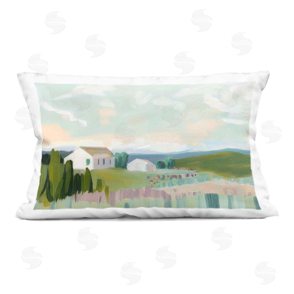 stupell industries Elara Yasna | Hillside Haven Cottage Printed Throw Pillow