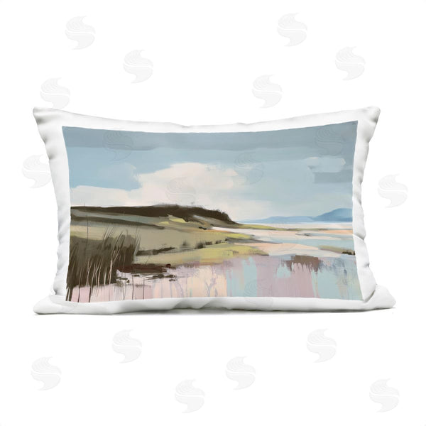 Stupell Industries Elara Yasna | Modern Verdant Waters Printed Throw Pillow