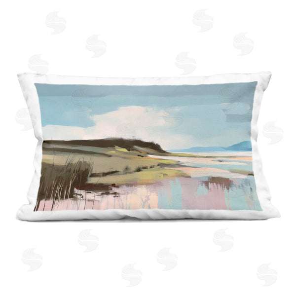 stupell industries Elara Yasna | Modern Verdant Waters Printed Throw Pillow