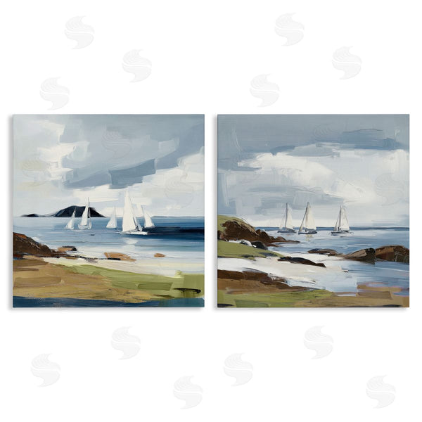 stupell industries Elara Yasna | Nautical Sea Vessels Beach View