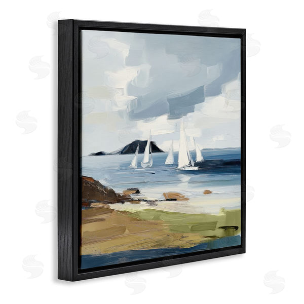 Stupell Industries Elara Yasna | Sea Vessels Near Shore